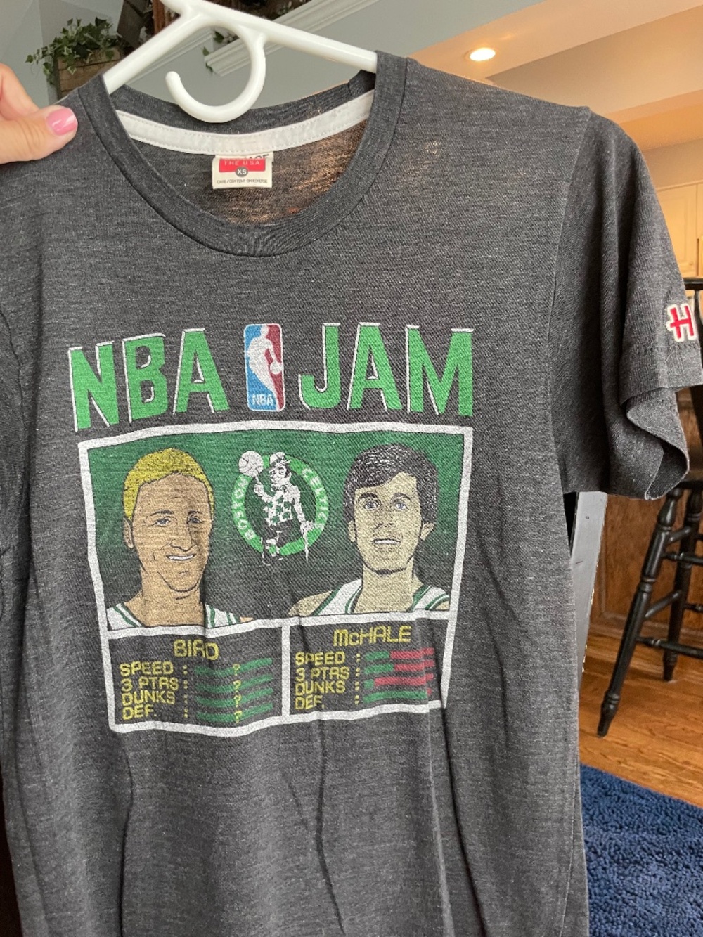 Homage NBA Jam T, Bird & McHale, XS, Charcoal Grey